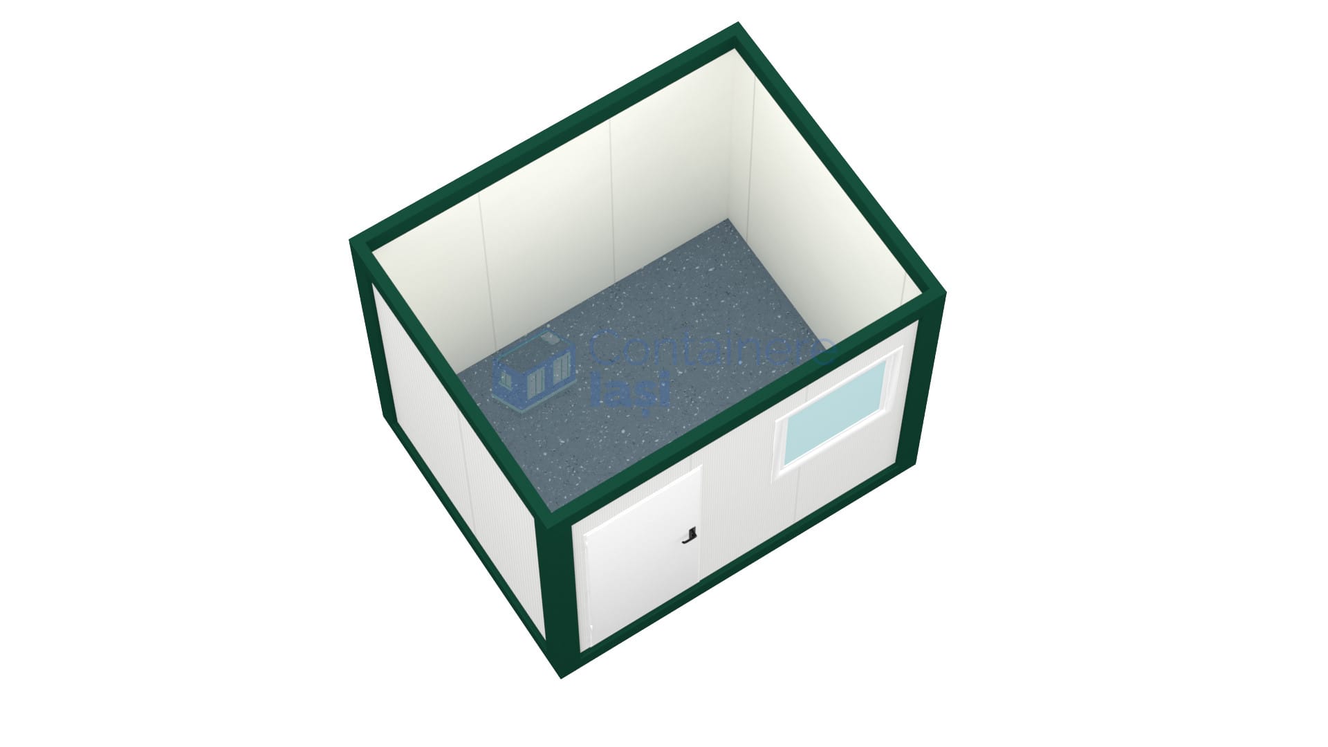 container birou iasi 3metri verde2