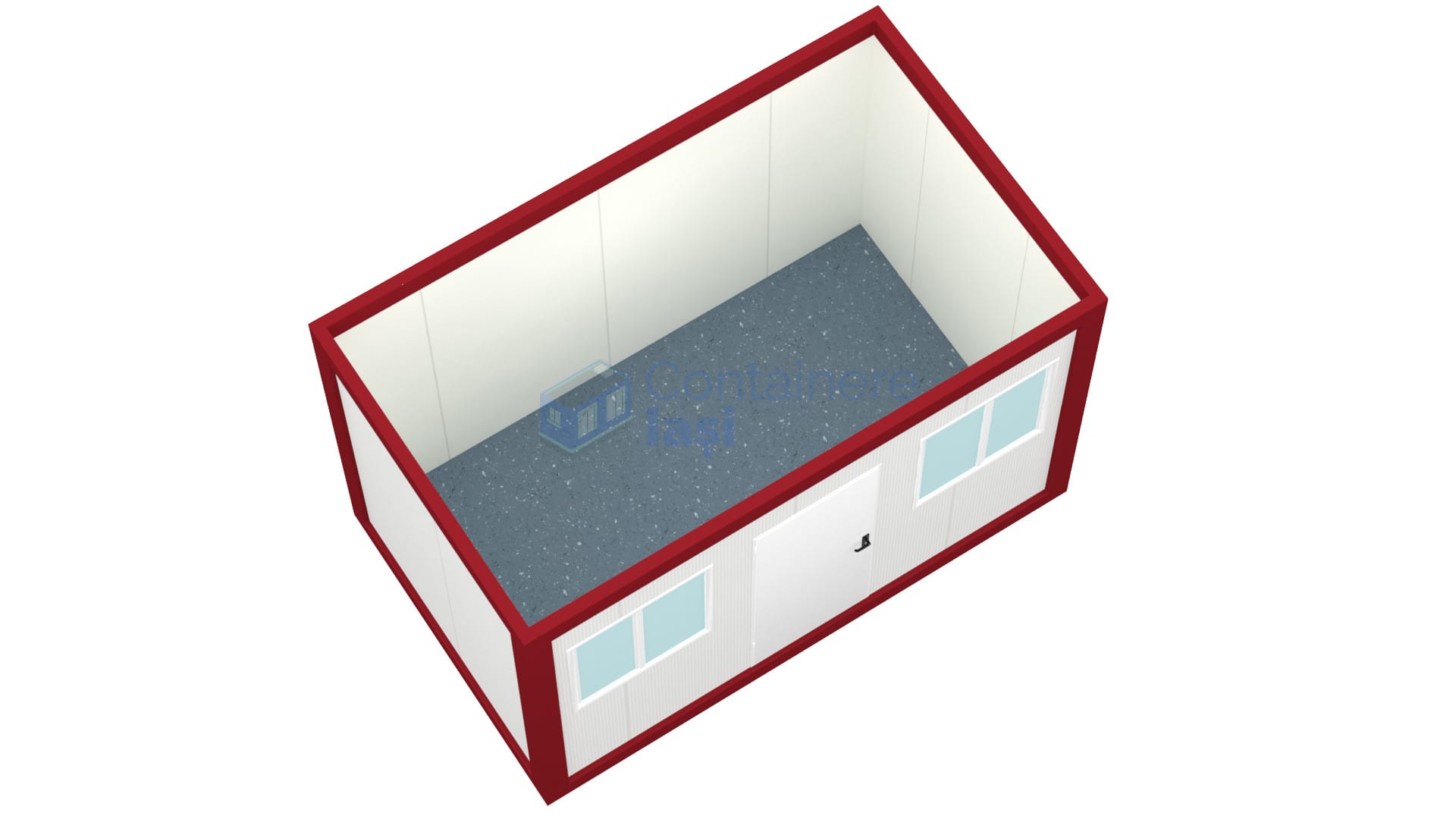 container santier iasi 4metri 2geamuri rosu2