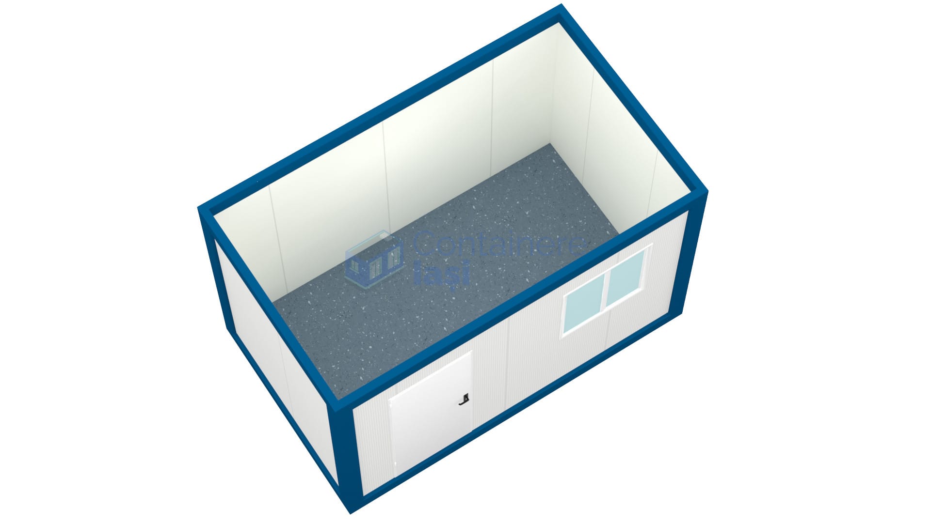 container santier iasi 4metri 1geam albastru1